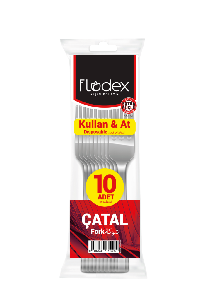 Plastik Çatal 10 lu