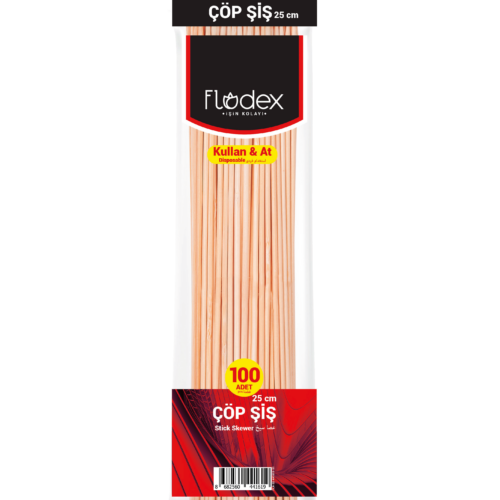 Çöp Şiş 25 cm 100 lü