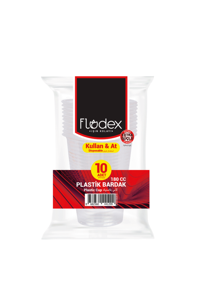 Plastik Bardak 180cc (Şeffaf)